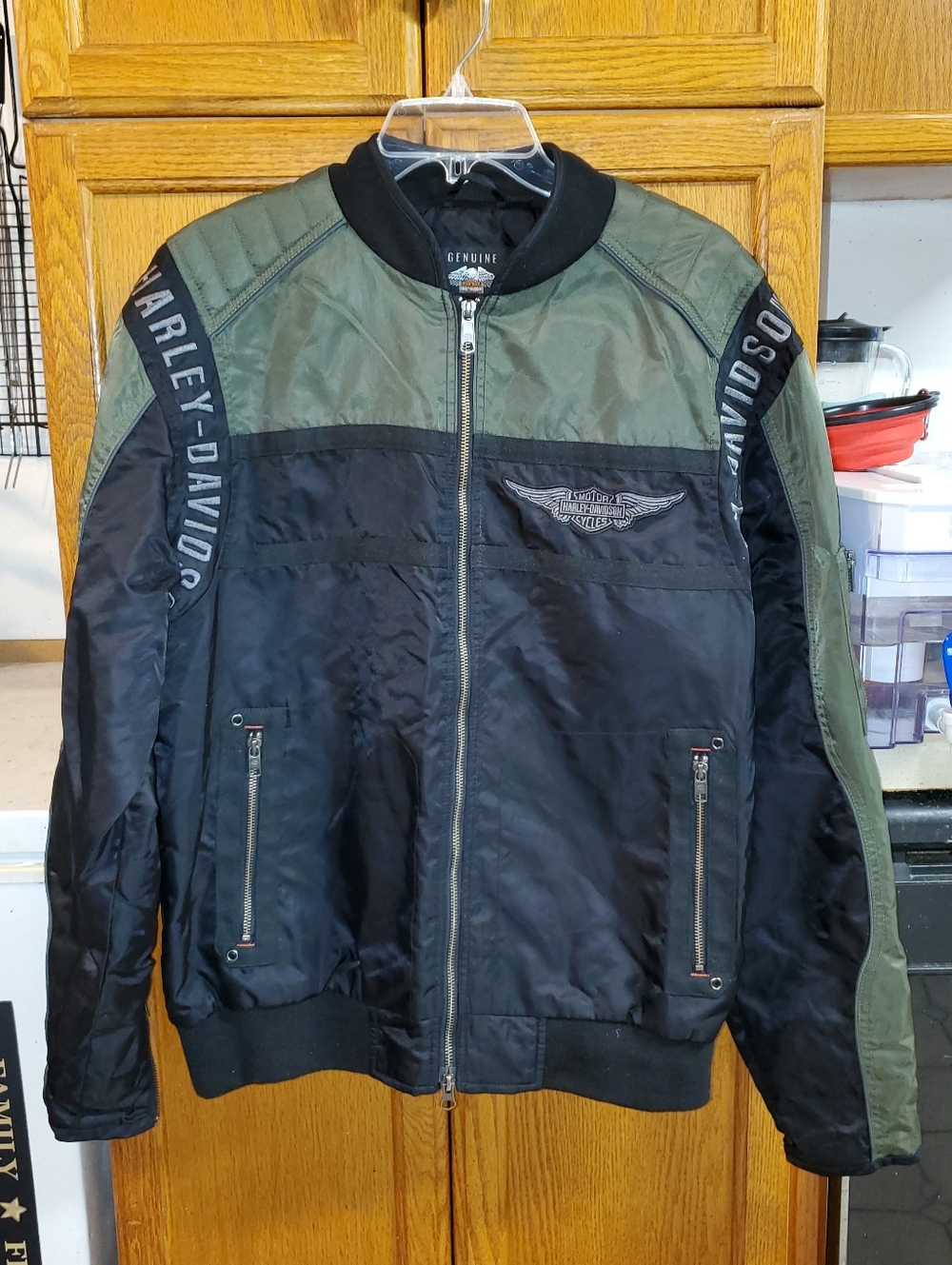Harley-Davidson Mainstreet Colorblocked Nylon Bomber Jacket 98583-17VM - Picture 3 of 17